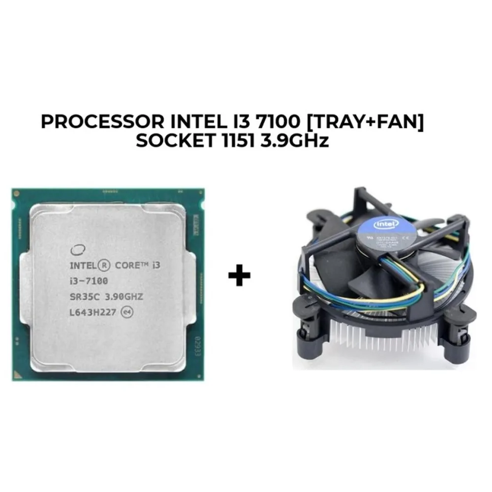 Processor i3-7100 3.9Ghz + FAN Socket 1151 - PLUS FAN