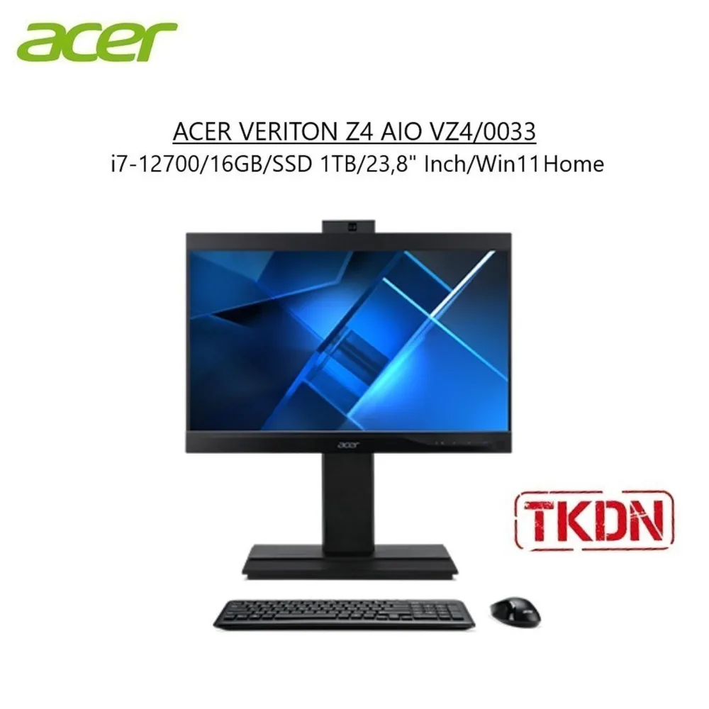 ACER VERITON Z4 AIO VZ4/0033 - i7-12700/16GB/SSD 1TB/23,8"/Win11 Home